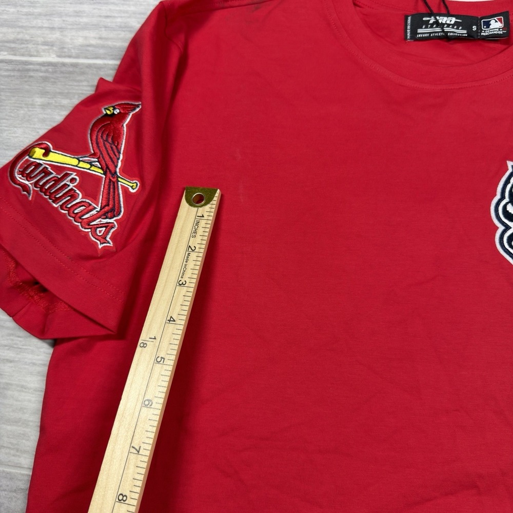 Pro Standard St. Louis Cardinals Red/White Embroidered T-Shirt Tee Men's Small - Picture 5 of 10